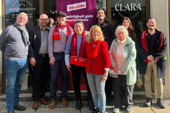Stadtverband Zwickau der Partei Die Linke wählt neuen Vorstand - Mitglieder des Stadtverbandes Zwickau, der einen neuen Vorstand gewählt hat.