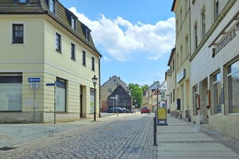 Stadtzentrum Glauchau: Schlossstraße wird mehrere Wochen gesperrt - Die Schlossstraße in Glauchau wird ab Montag gesperrt.
