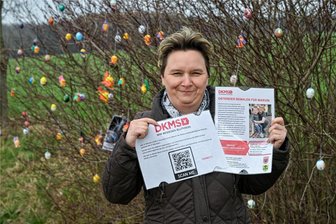 Stäbchen rein, Spender sein: Lichtenau hilft leukämiekranken Fußballer - Cathleen Watenberg ist eine der Organisatoren des Osterpfades. Sie unterstützt Aktion für den erkrankten Fußballer.