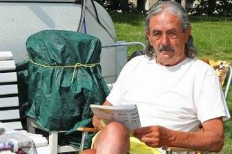 Stammgäste halten der Kober die Treue - Steve Adler aus Gera hat seinen Camper seit Jahren an der Kober.