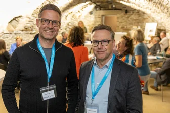 Stammtisch in Freiberg: Chefredaktion lud Leser ins Pressehaus - Sascha Aurich und Torsten Kleditzsch von der Chefredaktion der „Freien Presse“ beim ersten Freiberger Stammtisch.