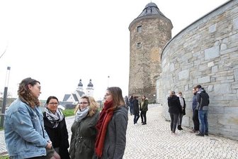 Startschuss für Sanierung des Roten Turms auf Plauener Campus - Der Rote Turm gehört zur historischen Stadtmauer rund um den Campus der Plauener Berufsakademie.