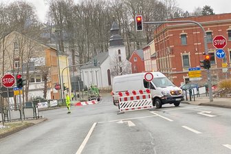 Staugefahr und Umleitungen in Auerbach: Wo Autofahrer ab Montag mehr Zeit einplanen sollten - An der Göltzschtalstraße kommt es bis Anfang Mai zu Behinderungen.