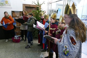 Sternsinger machen sich auch in Zschopau für Kinderrechte stark - Die vorletzte Station ihrer diesjährigen Tour war für die Zschopauer Sternsinger das örtliche Rathaus.