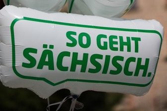 "Stille Post" bringt viel Werbung für Sachsen und Nürnberg - Das Logo der Sachsen-Kampagne. Sie wurde im Sommer vorigen Jahres gestartet und läuft bis 2016.