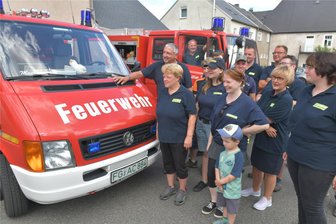 Stimmungsvolles Sommerfest in Großvoigtsberg - Beim Sommerfest stellte die Freiwillige Feuerwehr Großvoigtsberg auch ihr neues Mehrzweckfahrzeug MZF vor.