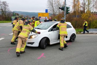 Stollberg: Autos kollidieren auf Autobahnzubringer -