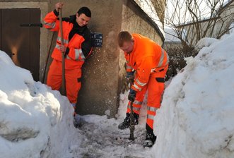 Mitarbeiter des Bauhofs in Burkhardtsdorf 
