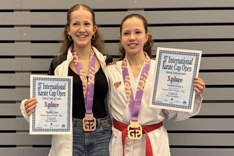 Stollberger Karateka mit starken Leistungen auf internationalem Parkett - In Pilsen durften sich Soey (links) uns Shayla Müller über je eine Bronzemedaille freuen.