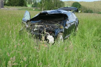 Straße in Geyer nach Unfall gesperrt -