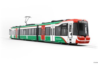 Straßenbahn zwischen Limbach-Oberfrohna und Chemnitz: Verkehrsverbund übernimmt Teil des alten Eisenbahnnetzes - Die vollelektrischen eCitylink-Bahnen sollen Limbach-Oberfrohna mit Chemnitz verbinden.