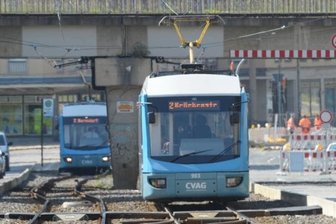 Straßenbahnausfall nach Unfall an der Wartburgstraße - 