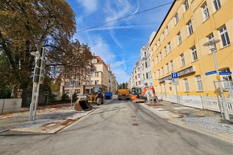 Straßenbau in Zwickau: Poetenweg wird vorzeitig freigegeben - Der Poetenweg in Zwickau: Hier gilt ab Donnerstag wieder: „Freie Fahrt“.