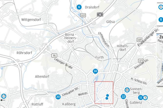 Straßenbauarbeiten im Chemnitzer Stadtgebiet - 