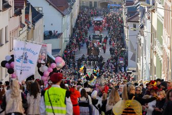 Straßenfasching in Meerane: Sicherheitskonzept wird nach Magdeburg-Anschlag überarbeitet - Rund 15.000 Besucher haben den Straßenfasching im letzten Jahr verfolgt. Die Zufahrt an der Kreuzung von Steiler Wand und Zwickauer Straße soll mit zwei Lastern versperrt werden.