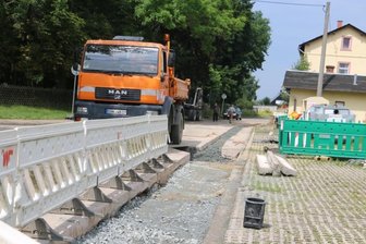 Straßeninstandsetzung nach Erdgasverlegung in Mühltroff - 