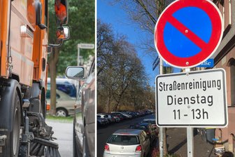 Straßenreinigung verschärft Parkplatznot in der Zwickauer Nordvorstadt: Anwohner verärgert - Zwickau Nordvorstadt, 11:30 Uhr. Trotz Parkverbotes stehen dutzende Autos am Straßenrand.