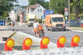 Straßensanierung in Brand-Erbisdorf: Arbeiten an der Berthelsdorfer Straße stehen kurz vor dem Abschluss - Die Arbeiten an der Berthelsdorfer Straße in Brand- Erbisdorf sind in der finalen Phase.