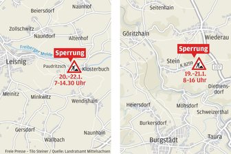 Straßensperrung in Stein: Was Sie ab Montag beachten müssen - Bauarbeiten auf der K 8259 und K 7515 führen zu Sperrungen.