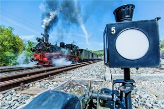 Strecke der Preßnitztalbahn soll wachsen: Pläne lösen Sorge um beliebten Radweg aus - Die Preßnitztalbahn  plant eine Verlängerung der Strecke zwischen Oberschmiedeberg und Oberschaar.
