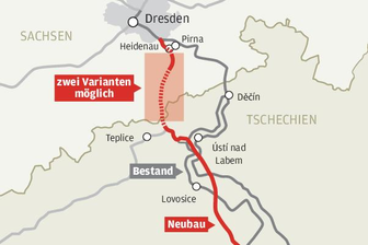 Strecke Dresden-Prag: Im Erzgebirge soll der längste Bahntunnel Deutschlands entstehen -
