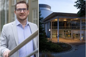 Streit um Insolvenzkosten fürs Erzgebirgsklinikum: Eins Energie bricht das Schweigen - Marcel Koch, Geschäftsführer des Erzgebirgsklinikums, und das Krankenhaus in Annaberg-Buchholz.