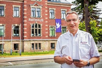 Streit um Stadtfest-Vorbereitung in Flöha - Oberbürgermeister Volker Holuscha.