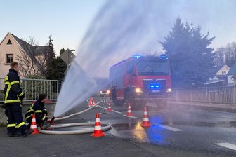 Striegistal: Neues Feuerwehrgerätehaus ist in Sicht - 2022 erhielt die Ortsfeuerwehr Marbach ihr neues Tanklöschfahrzeug.