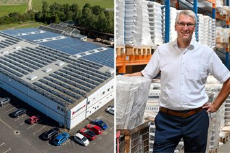 Strom fließt, aber Geld nicht: Solarboom bringt sächsischen Netzbetreiber an seine Grenzen - Uwe Lucht produziert auf seiner Halle in Burgstädt Strom und speist ihn ein.
