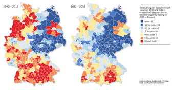 Studie: Ost und West sind von einer Einheit noch weit entfernt - Der ländliche Raum verliert.
