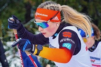 Sturz motiviert 19-Jährige nur noch mehr - Charlotte Böhme aus Carlsfeld motivierte sich nach einem Sturz im Sprintfinale. Speziell im Einzel überzeugte sie mit dem Tagessieg.