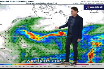 Sturzregen und Überflutungen: Was kommt da auf Sachsen zu? - Ein schmales Band mit Starkregen von West bis Ost über der Mitte Deutschlands sagt auch Diplom-Meteorologe Dominik Jung auf wetter.net für Donnerstag und Freitagvormittag voraus.