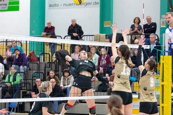 SV 04 Oberlosa startet mit Heimspielen - Die Volleyballerinnen des SV 04 Oberlosa (links Paula Rohleder) starten mit zwei Heimspielen die neue Saison.