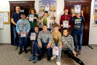 Talente des Glauchauer Schachclubs räumen bei Kreiseinzelmeisterschaft in Wilkau-Haßlau ab - Die Delegation des Glauchauer Schachclubs bei der Kreiseinzelmeisterschaft in Wilkau-Haßlau.
