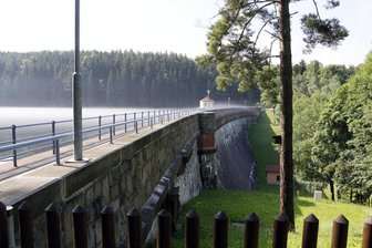 Talsperre Einsiedel wird abgelassen - 