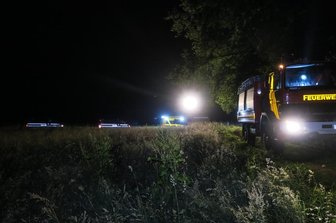Von der Feuerwehren waren am Abend 42 Einsatzkräfte mit neun Fahrzeugen im Einsatz.