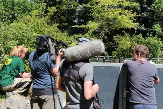 Team vom "Elefant, Tiger & Co." dreht im Tierpark Chemnitz -