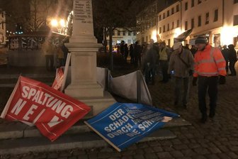 Teilnehmerzahl bei Demonstration in Auerbach geht weiter zurück -