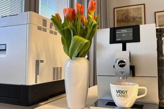 Teure Kaffeemaschine des Landrats wird versteigert - Glänzend: Der Jura-Kaffeevollautomat des Landrats.