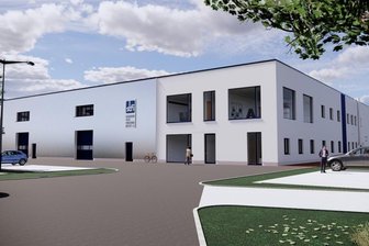 Textilinstitut in Chemnitz tüftelt an Testanlage für FFP-Masken - So soll das Zentrum für Nachhaltigkeit nach Fertigstellung im kommenden Jahr aussehen.