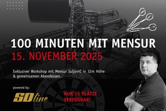 „The Gentle“ kommt nach Klingenthal – Darts-Profi Mensur Suljovic bietet Workshop an - 