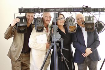 Theater am Wochenende: Was macht der „kleine grüne Kaktus“ im Erzgebirge? - László Varga, Leander de Marel, Bettina Grothkopf und Uwe Hankel (von links) gestalten die nächste „Zugabe“.