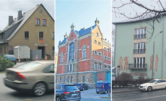 Thema "Jugendherberge" treibt Linke um - Das ehemalige Internat des Konservatoriums, die Haftanstalt und der frühere Sitz der Gebäude- und Grundstücksgesellschaft (von links) waren als Jugendherberge schon im Gespräch. 