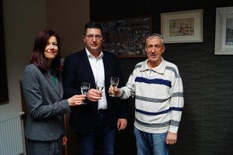 Thomas Hennig gewinnt Wahl in Klingenthal - OB Thomas Hennig (Mitte) mit seinen Stellvertretern Judith Sandner und Gerhard Nöbel.