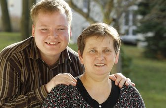 Thomas Lohse beim "Supertalent" im Finale - Thomas Lohse mit seiner Mutter Christina.