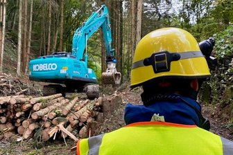 THW Reichenbach fährt vierten Fluthilfe-Einsatz in Ahrweiler - Helfen, wo Hilfe Not tut. Diesmal packen die Reichenbacher in einem Wald nahe Rech an.