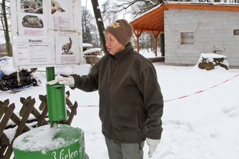 Spendenbox im Tierpark