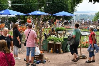 Tipps für Hitze und Trockenheit gefragt - Die "Haus- und Gartenträume" in Lichtenwalde waren am Wochenende gut besucht. Laut Veranstalter kamen an den drei Tagen rund 8000 Besucher in den Barockgarten.