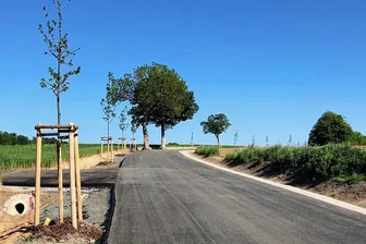 Tirpersdorf: Kreisstraße ab 7. Juni wieder frei - Die Kreisstraße wird nach drei Monaten Bauzeit bald freigegeben. Foto: Sabrina Gräßler