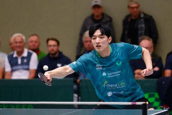 Tischtennis, 2. Bundesliga: TTC Sachsenring liefert Krimi gegen Union Velbert - Der Südkoreaner Kim Byunghyeon absolvierte am Sonntag seine ersten Spiele für den TTC Sachsenring Hohenstein-Ernstthal.